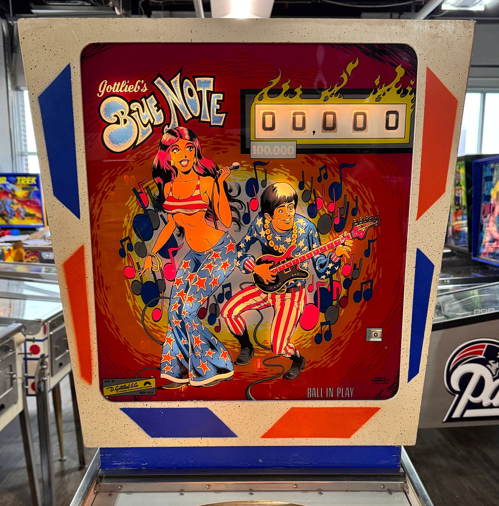 Gottlieb Blue Note Wedgehead Pinball Machine, 1978 (1 of 11)