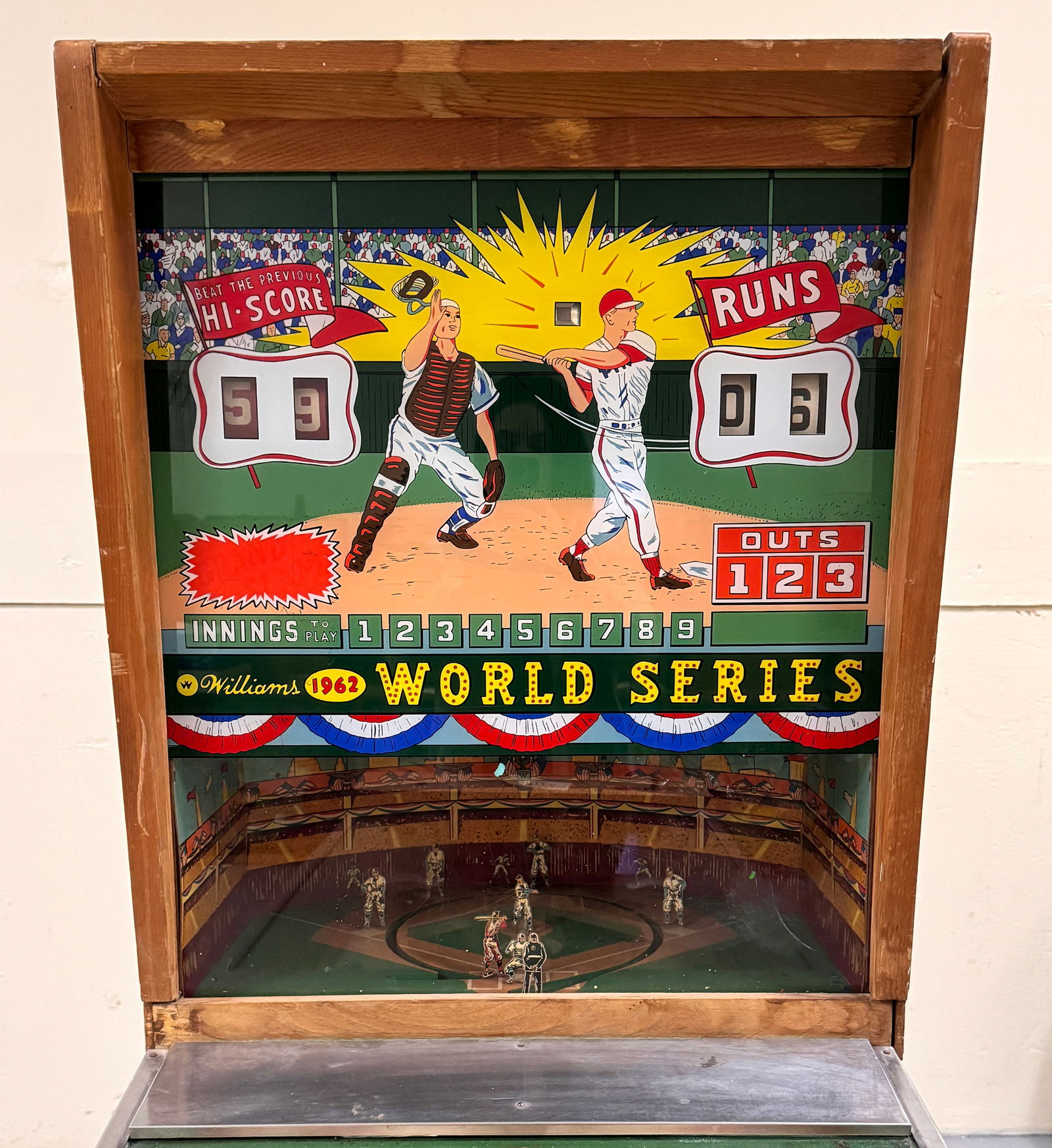 Williams World Series Baseball Pinball Machine, 1962 (1 of 9)