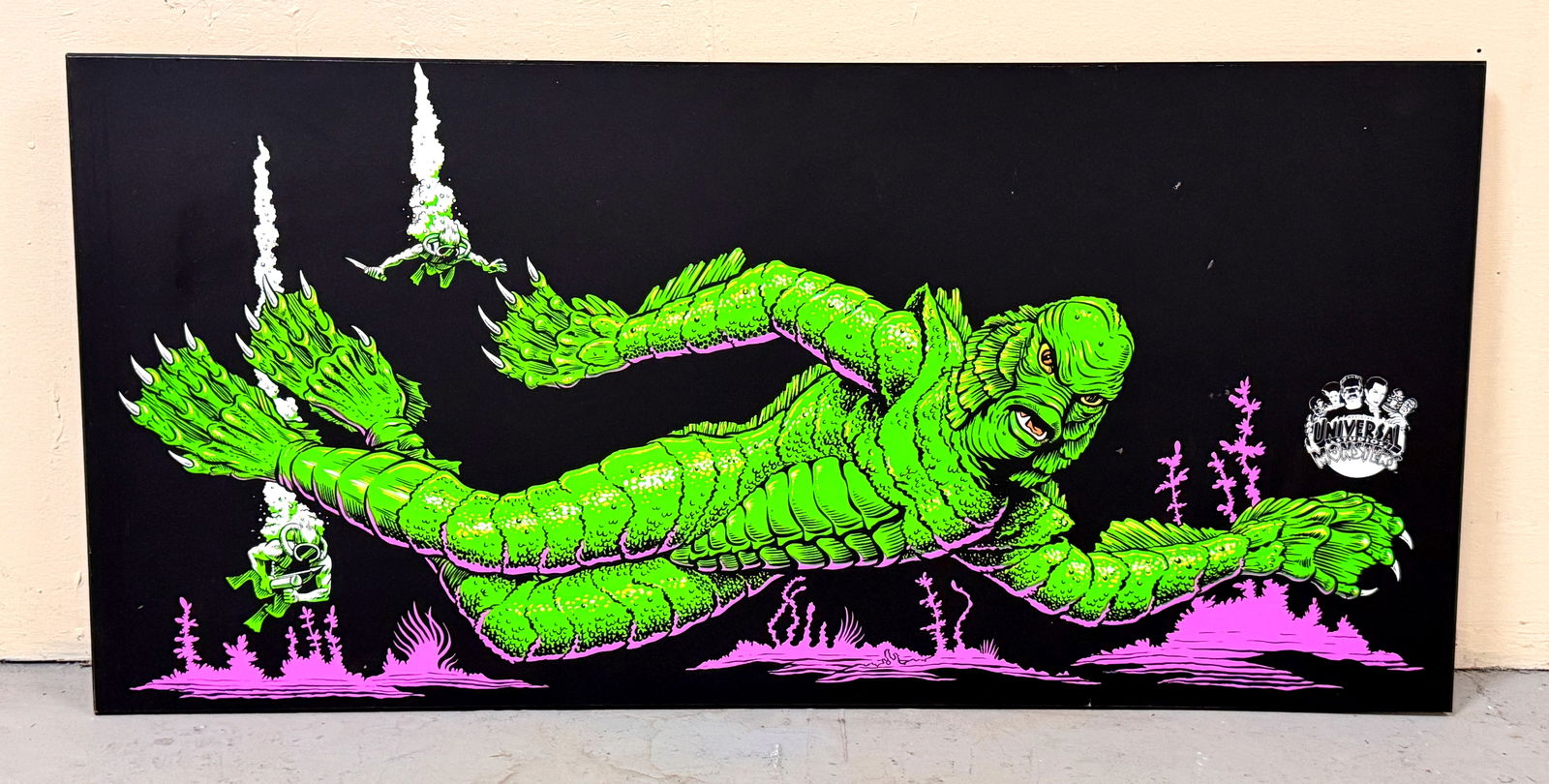 4FT Creatures from the Black Lagoon Pinball Custom Screen Print (1 of 2)