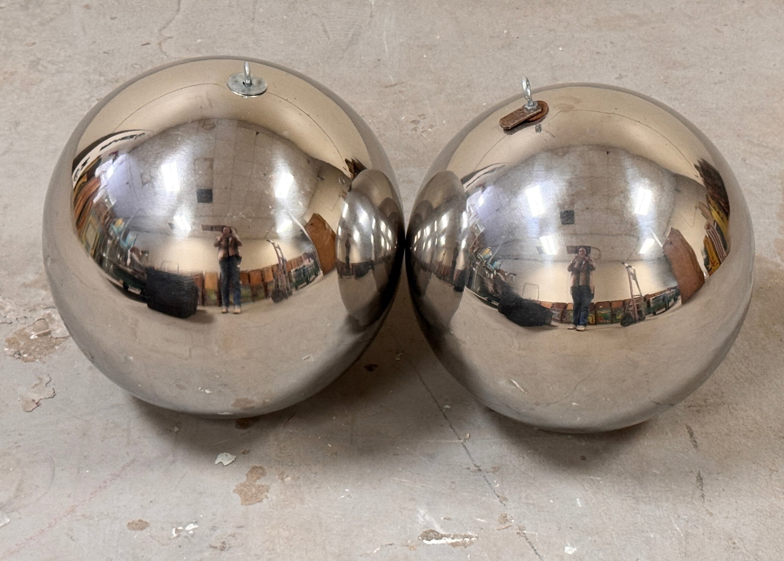 Custom Metal Hanging Pinballs 12", Lot 4: In-house shipping available. *Please note that this is a remote auction. All items are located in Acushnet, Massachusetts. Please see terms for pickup details. Pickup dates are Friday, April 25th and 