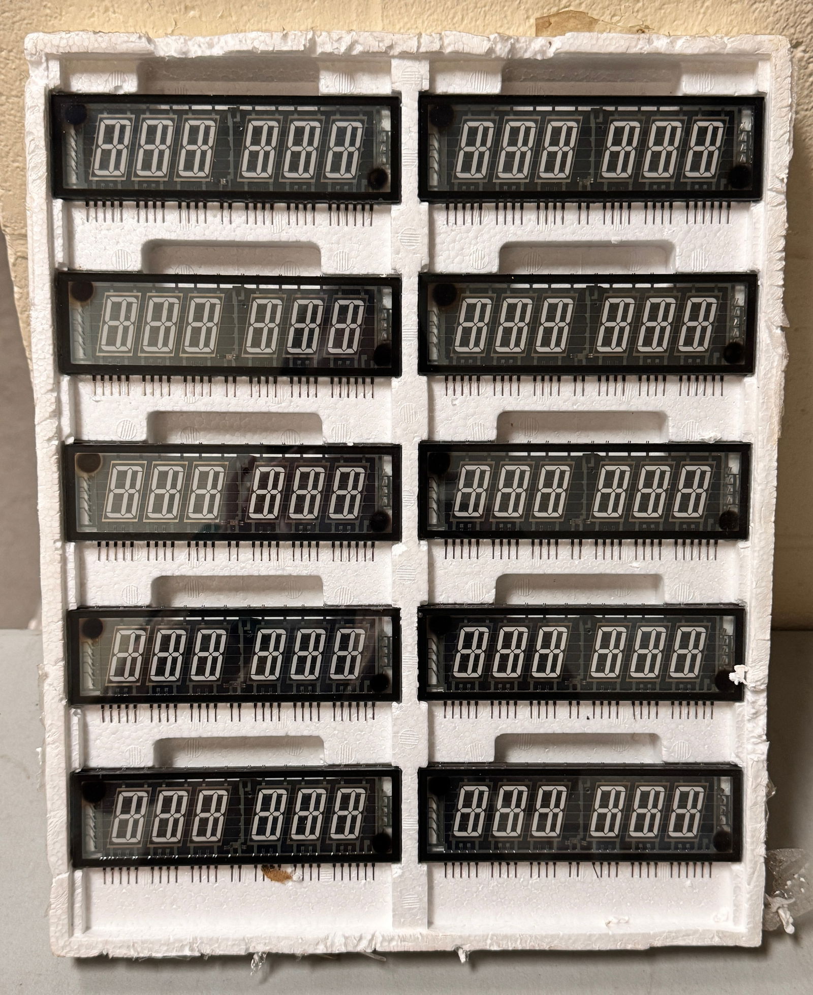 NOS 6 Digit Pinball Displays (1 of 2)