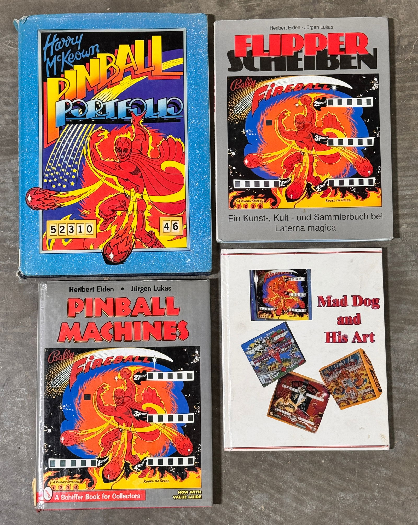 Pinball Collector Books incl. Mad Dog and His Art (1 of 1)