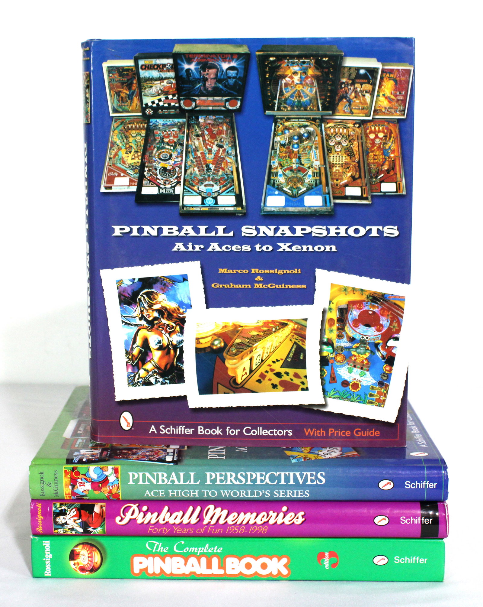 Pinball Collector Books incl. Pinball Snapshots: Total of four. In-house shipping available.