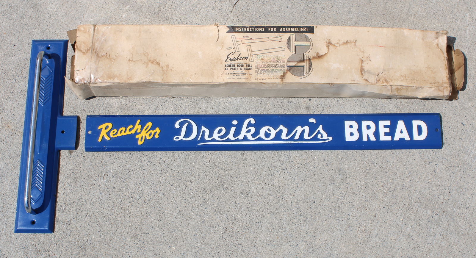 NOS Dreikorn's Bread Door Push with Box (1 of 2)