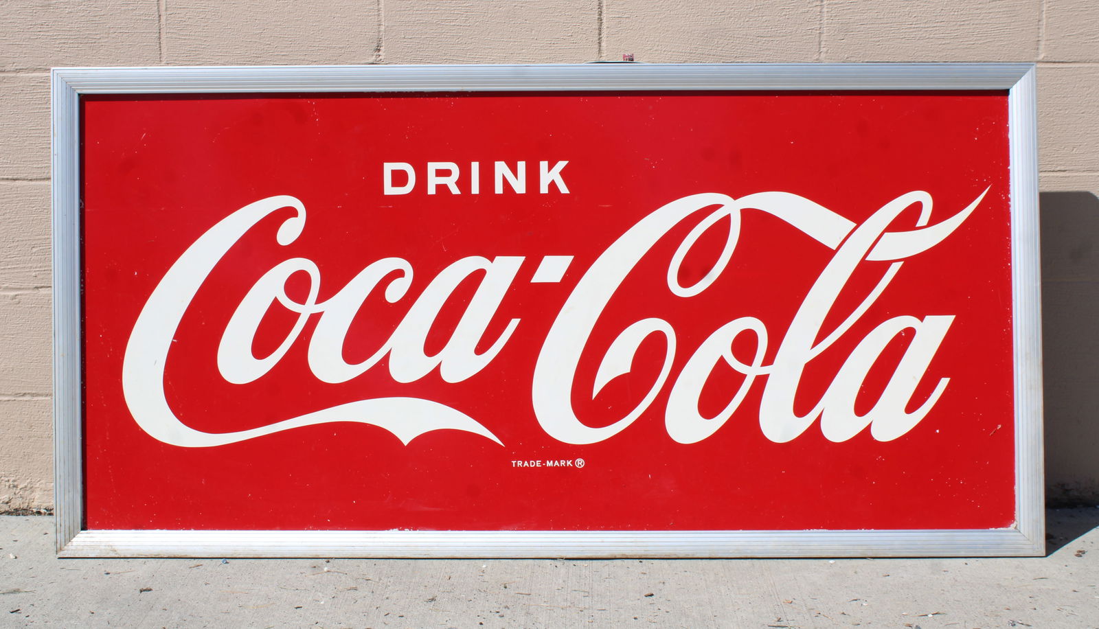 5.5 FT Coca Cola Framed Sign (1 of 2)