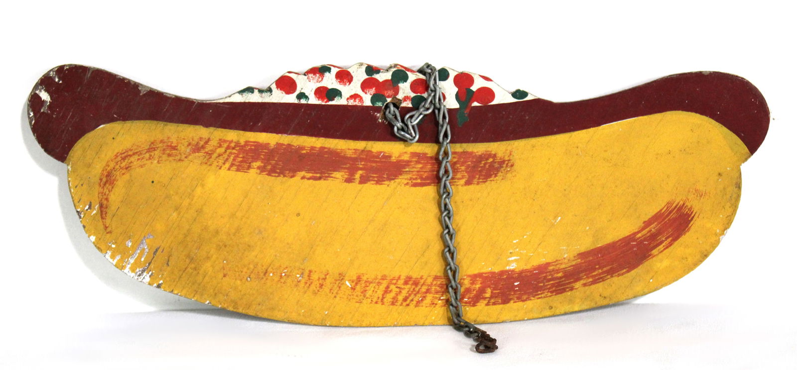 Tastee Freeze Painted Hot Dog Sign, 1950s (1 of 2)