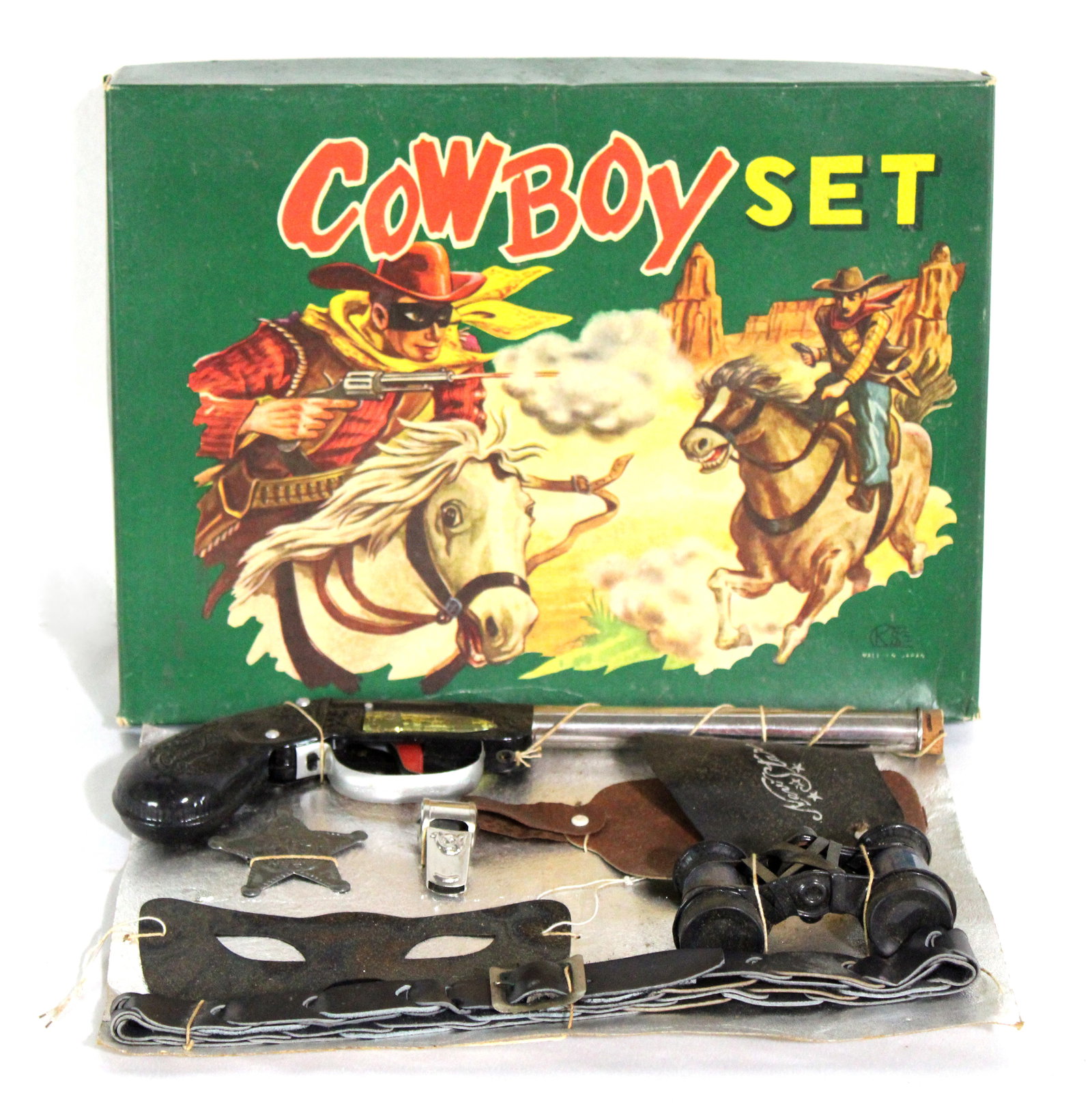 Cowboy Play Set in Box: In-house shipping available. Dimensions of box: 2 x 12 x 9