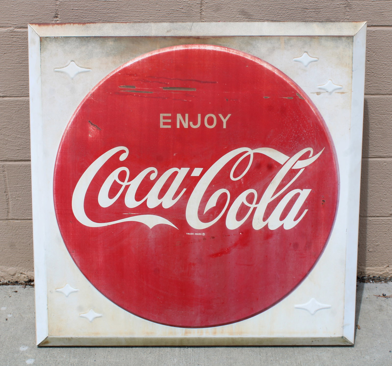 Embossed Coca Cola Sign (1 of 2)
