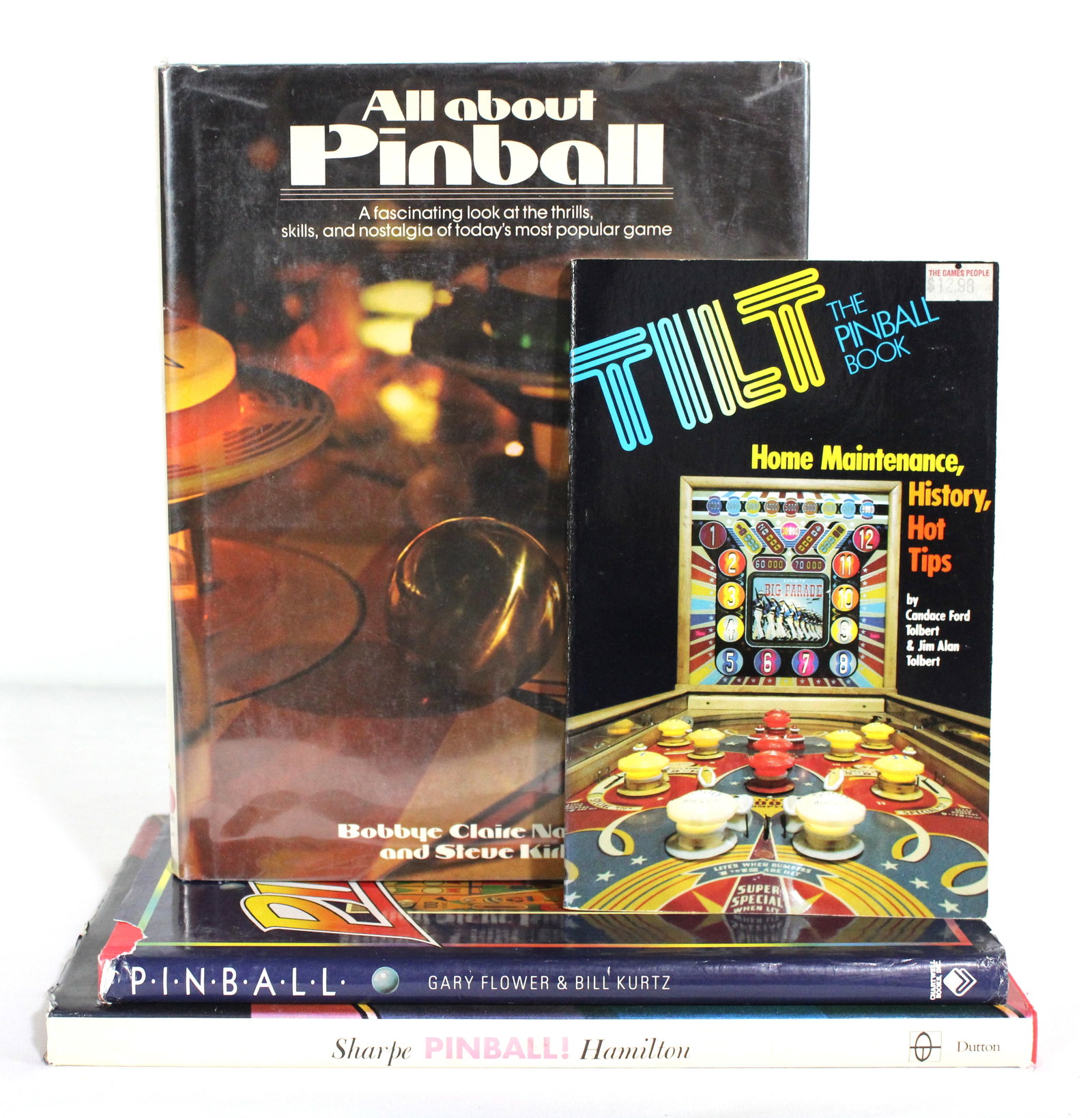 Pinball Collector Books incl. Tilt: Total of 4. In-house shipping available.