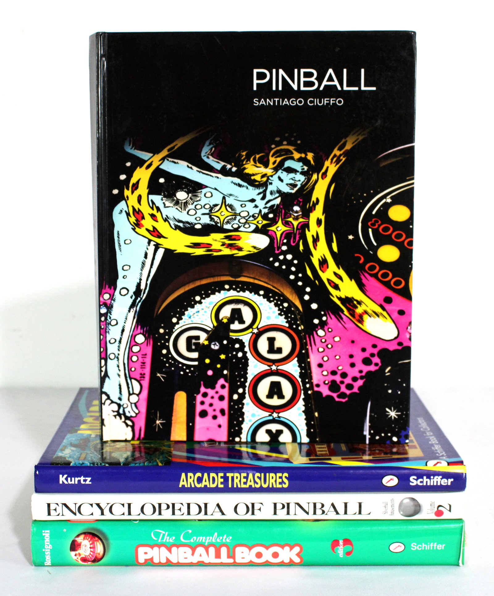 Pinball and Arcade Collector Books incl. Encyclopedia of Pinball: Total of 4. In-house shipping available.