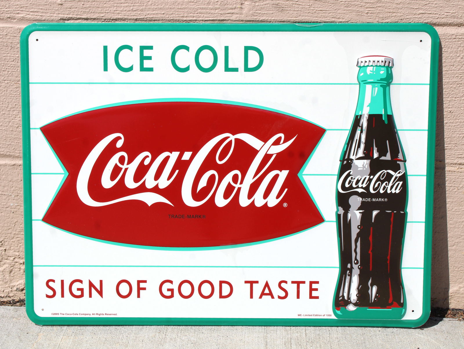 Coca Cola Limited Edition Fishtail Sign, 2005 (1 of 2)