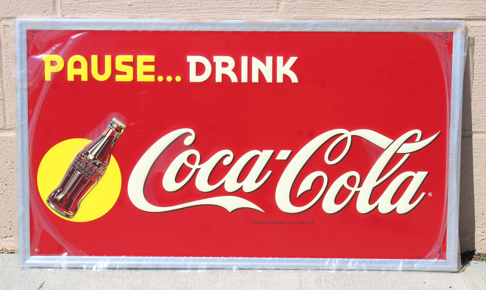 Coca Cola "Pause, Drink" Tin Sign, 2006 (1 of 2)