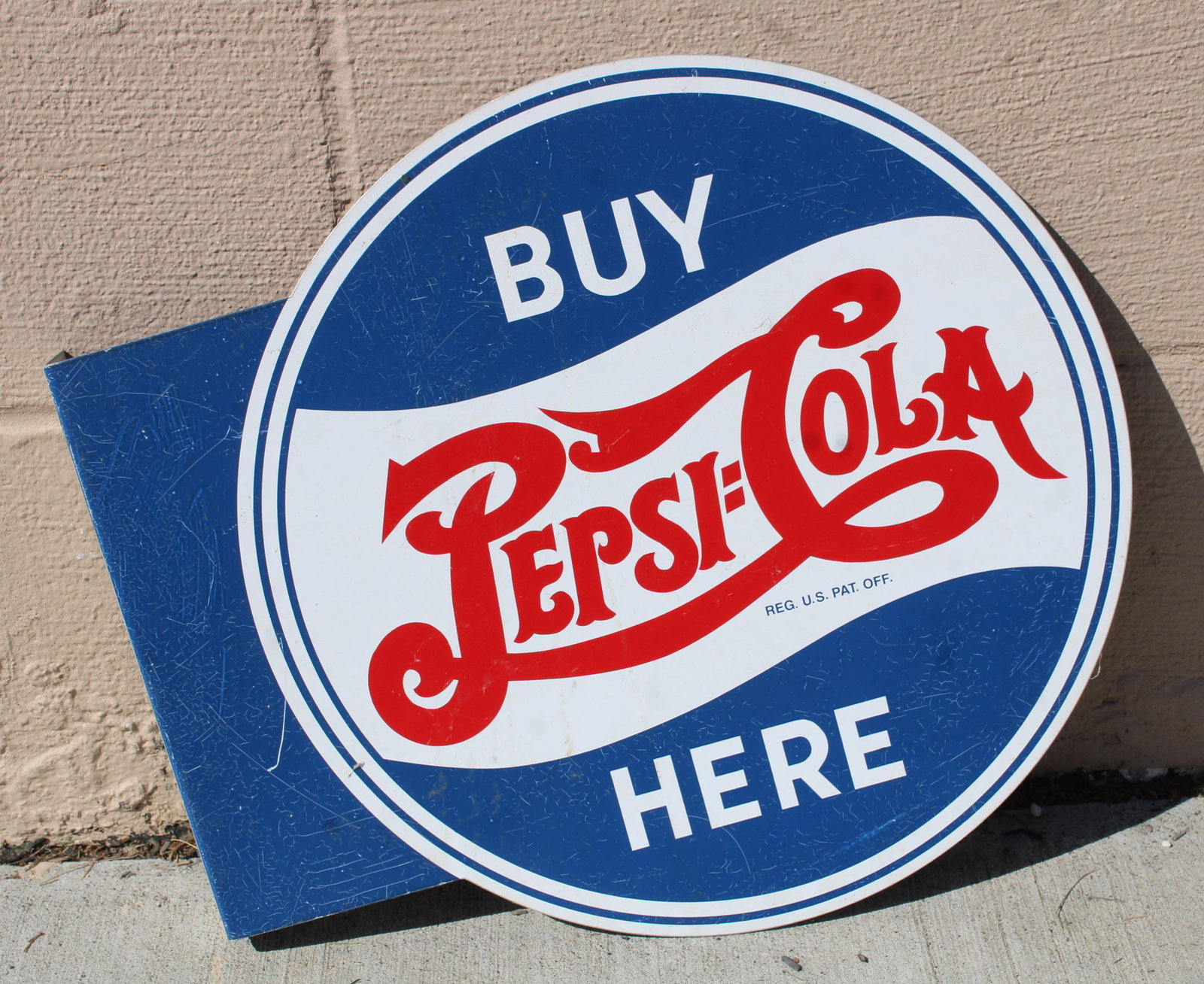 Pepsi Flanged Novelty Sign: In-house shipping available. Dimensions: 16 x 19 x 2