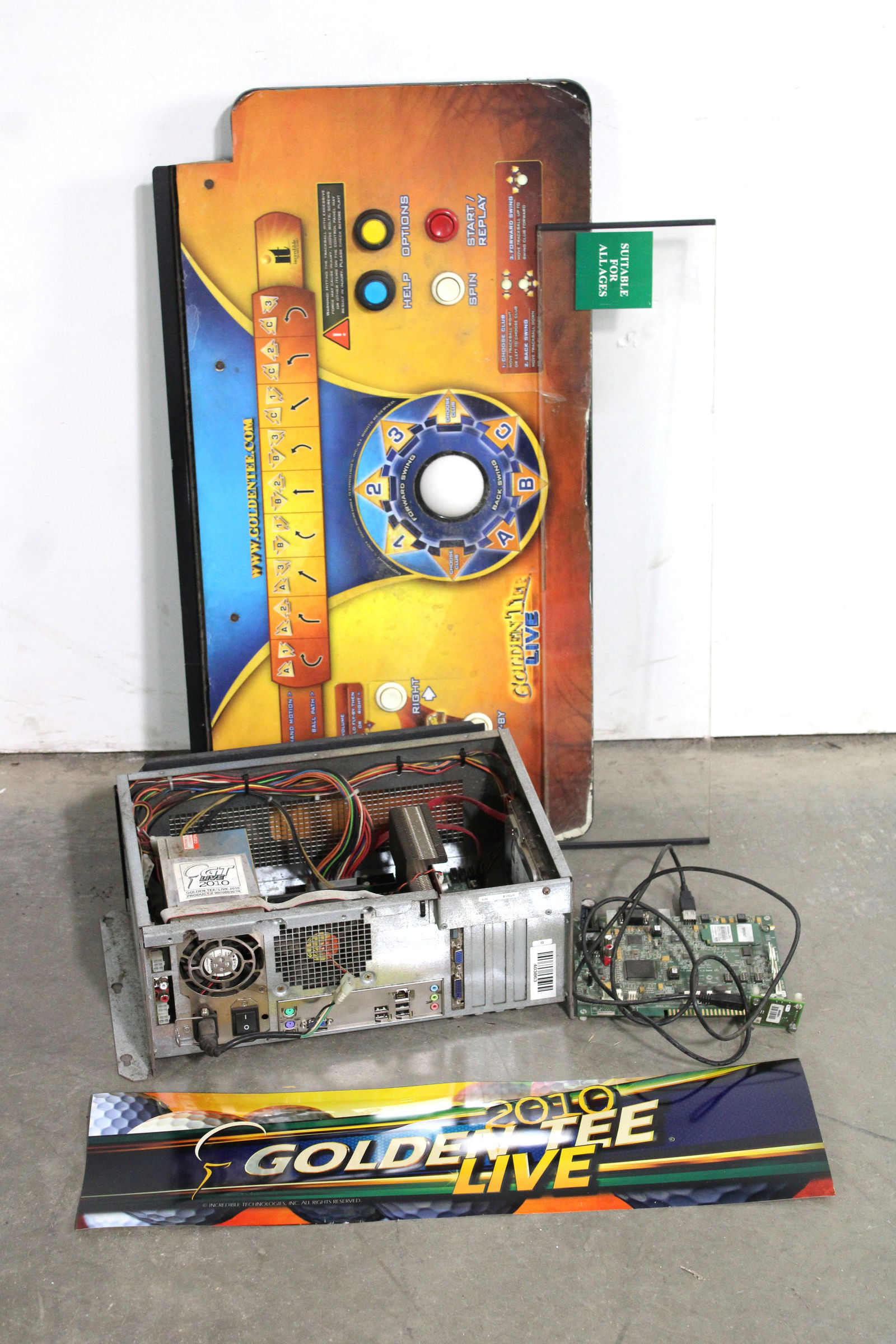 Golden Tee Live 2010 Arcade Game Parts (1 of 3)