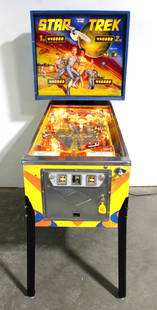 Bally Star Trek Pinball Machine: Working. This item requires third-party shipping or pickup arrangements to be made. Dimensions: 71 x 31 x 54