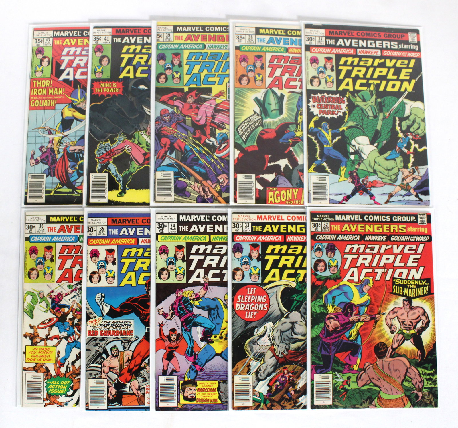 Marvel Triple Action Staring The Avengers Comic Books (1 of 1)