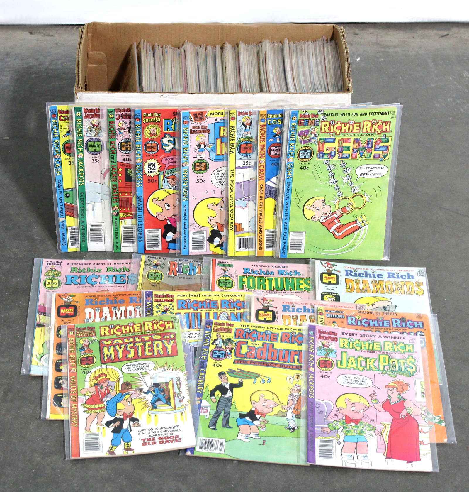 Harvey Comics Richie Rich, Full Short Box (1 of 2)