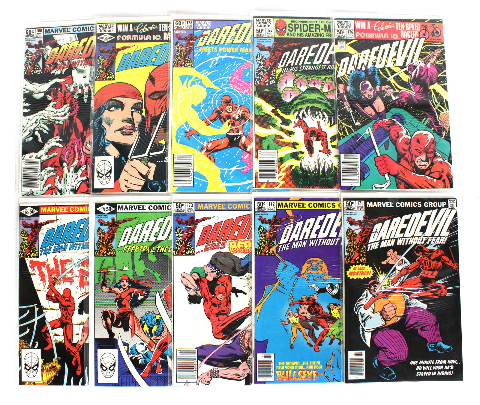 Marvel Comics Daredevil Comic Book, Issues 171-180 (1 of 1)
