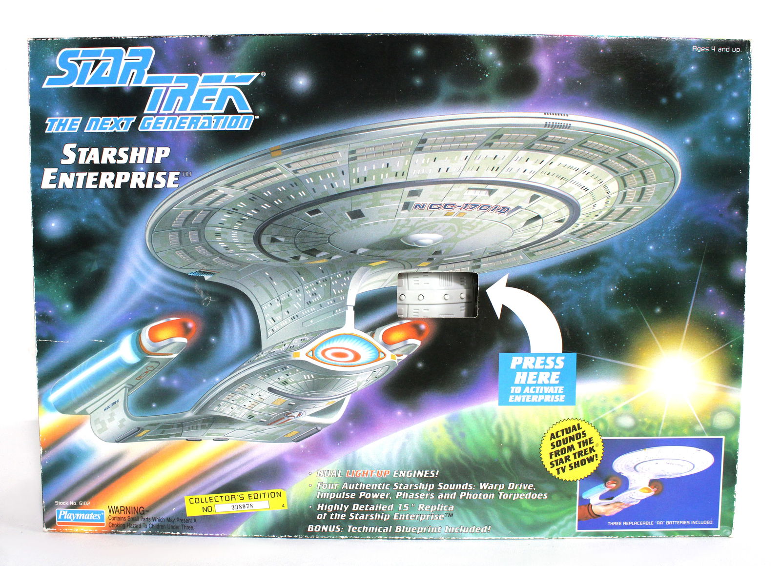 Playmates Star Trek TNG Starship Enterprise Toy, NIB (1 of 3)