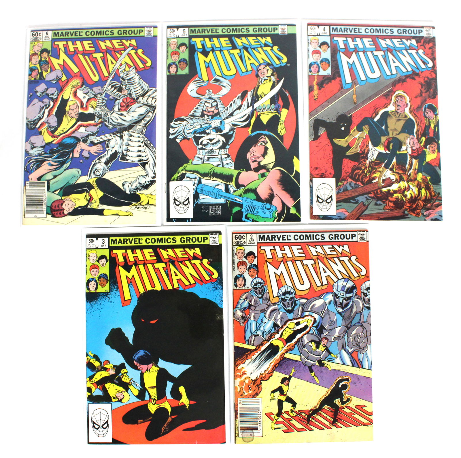 Marvel Comics The New Mutants Comic Books, Issues 2-6 (1 of 1)