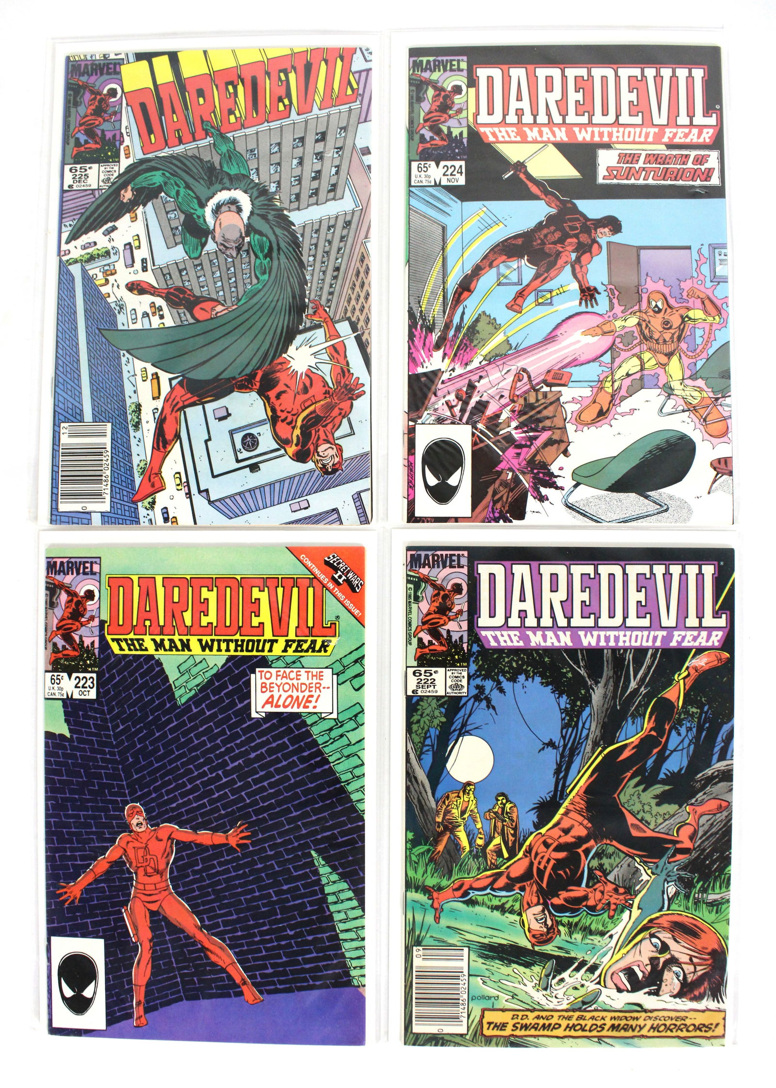 Marvel Comics Daredevil Comic Books, Issues 222-225 (1 of 1)