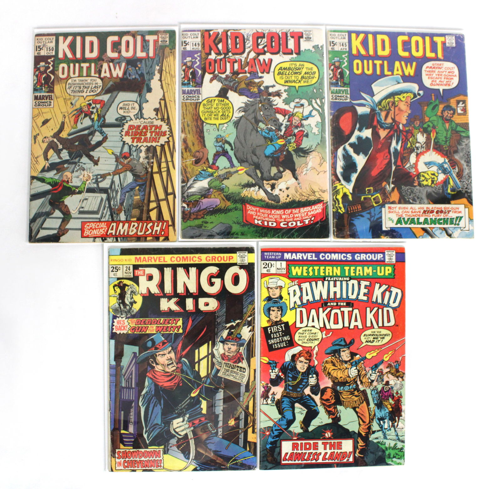 Marvel Comics Kid Colt Outlaw / Ringo Kid / Western Team-Up Comic Books (1 of 1)