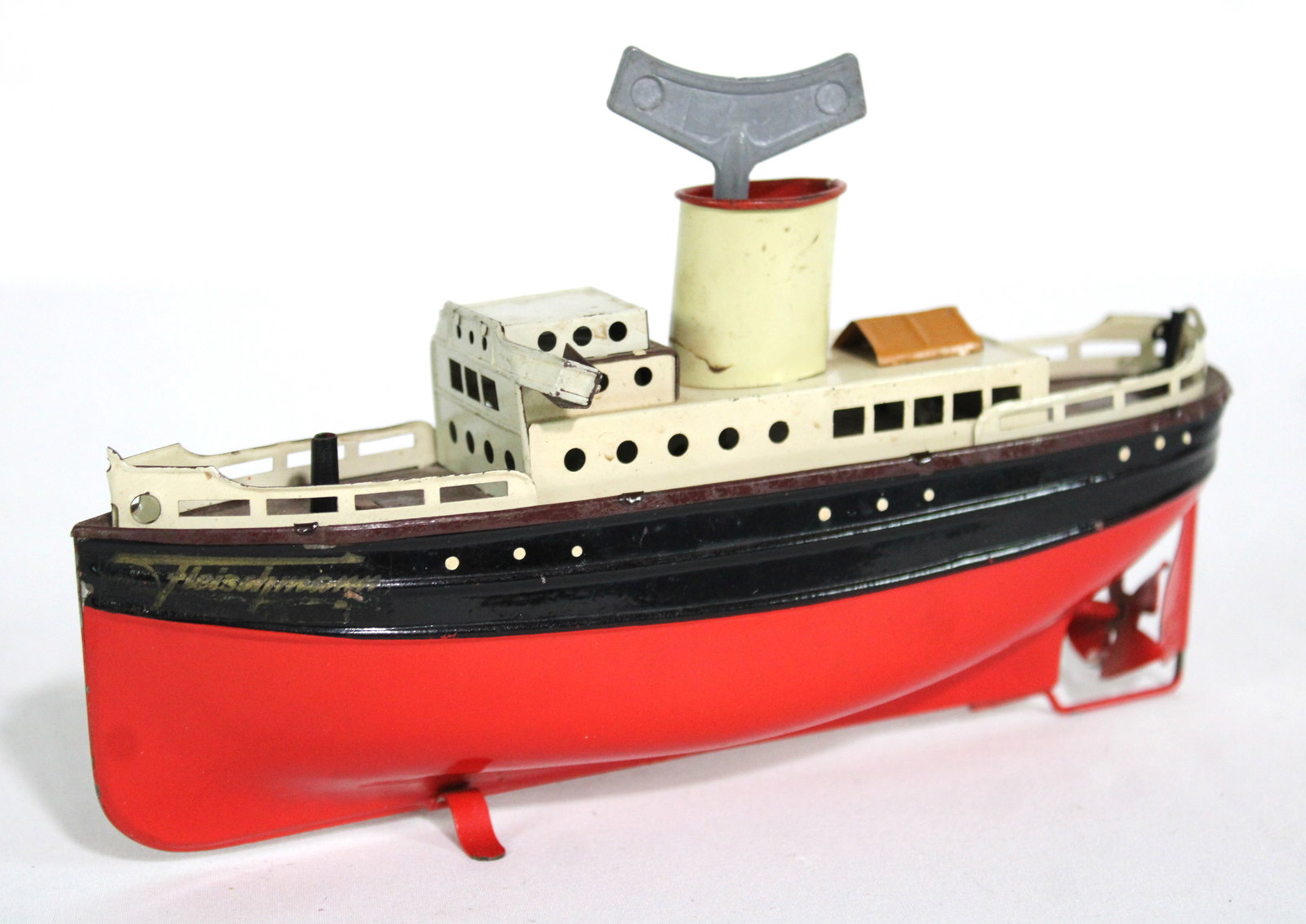 German Ocean Liner Toy Ship with Key (1 of 4)