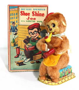 Shoe Shine Joe Battery Operated Toy with Box: In-house shipping available.