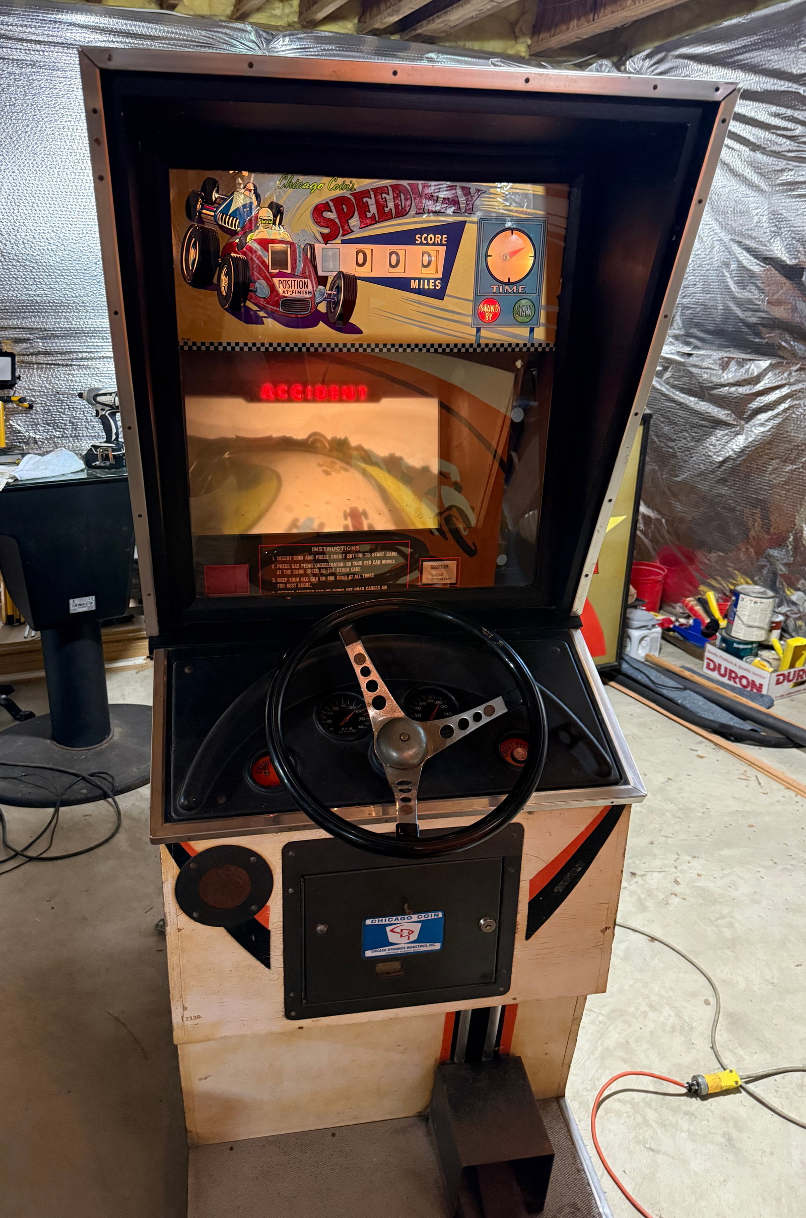 Chicago Coin Speedway Arcade Game *REMOTE PICKUP* (1 of 5)