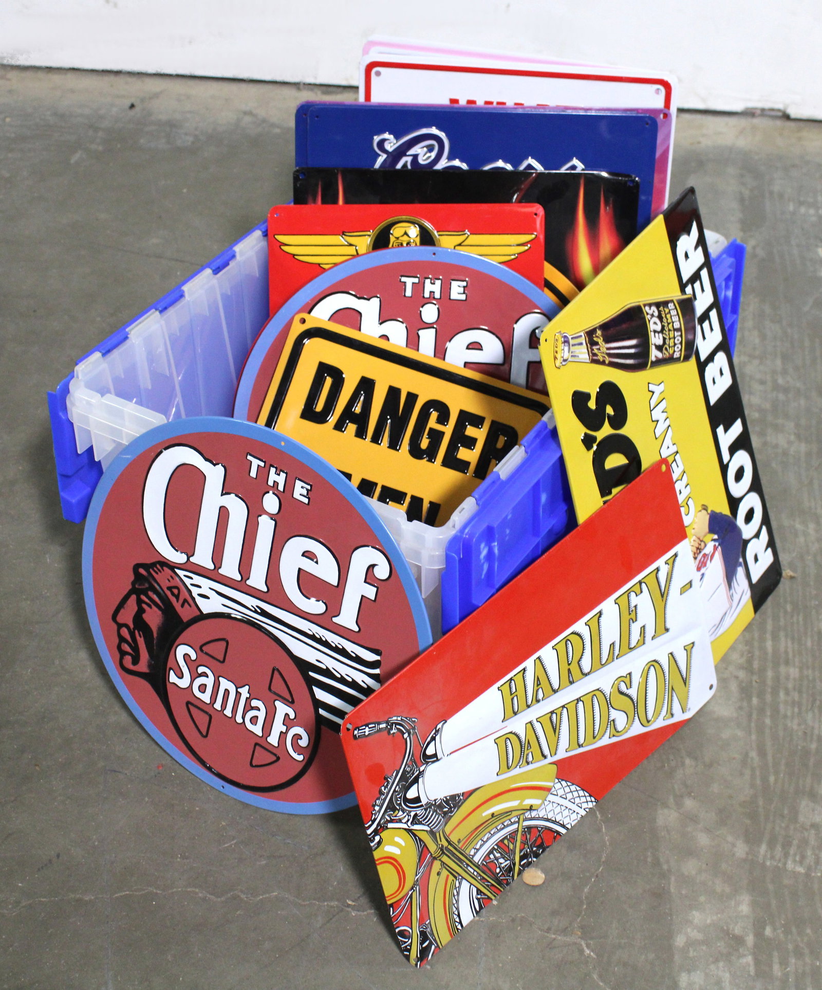 Ande Rooney Contemporary Signs: Total of 16 signs. Some doubles. In-house shipping available.