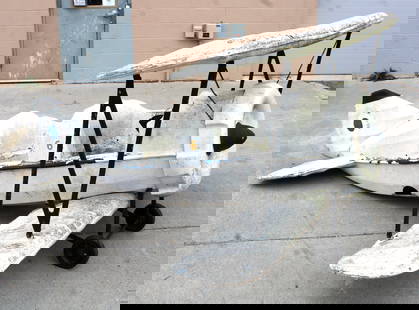Indiana Beach Fiberglass Amusement Ride Plane, Monticello, IN: This item requires third-party shipping or pickup arrangements to be made. Dimensions: 49 x 83 x 110