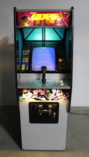 Midway Gorf Arcade Game, Working: This item requires third-party shipping or pickup arrangements to be made. Dimensions: 69 x 25 x 38