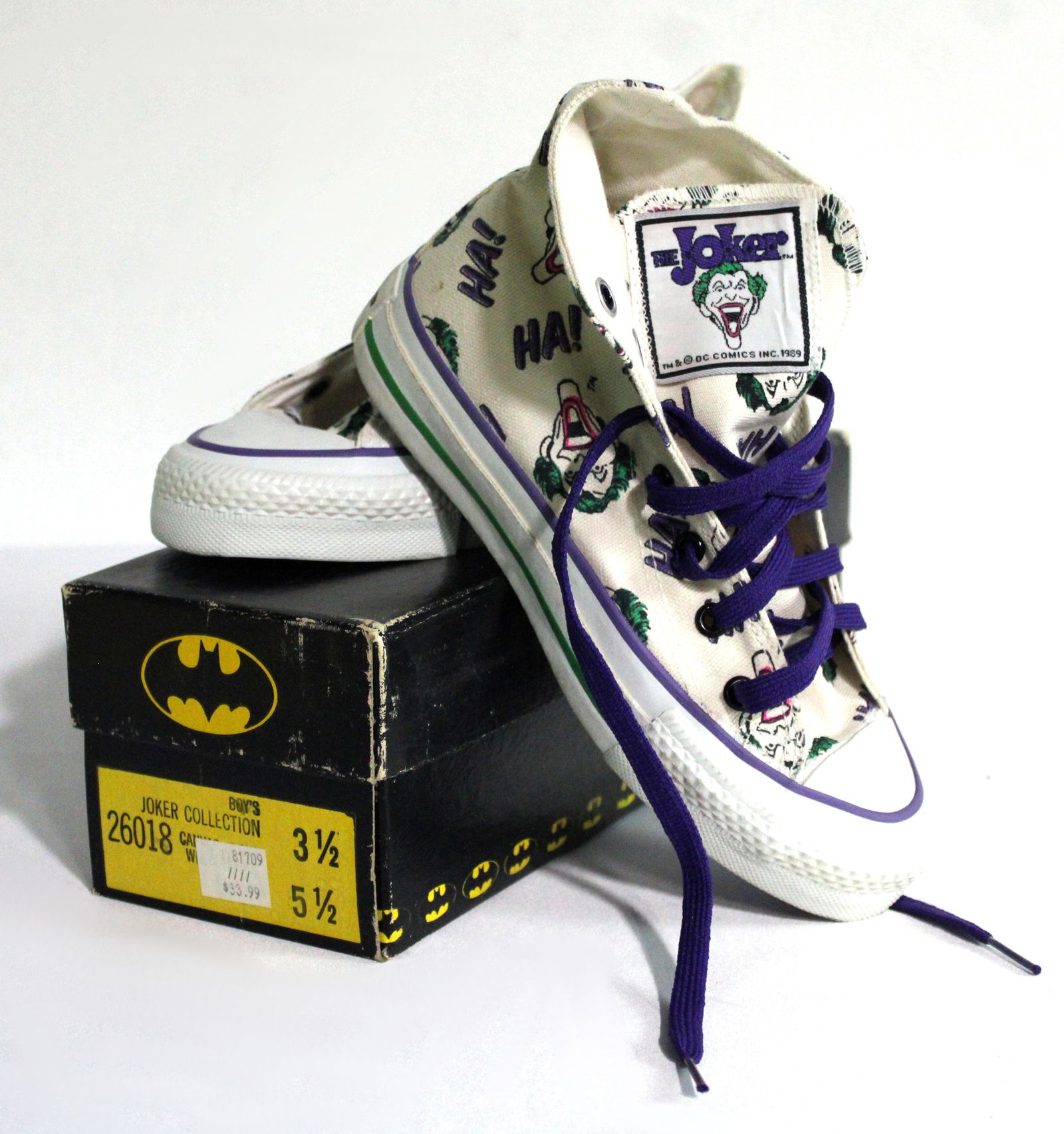 Converse / DC Comics Joker Collection Kids Shoes, NOS (1 of 3)