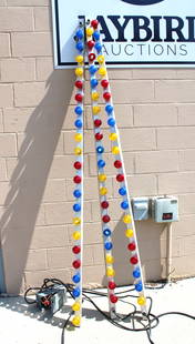 8FT Carnival / Fair Amusement Park Flashing Lights: This item requires third-party shipping or pickup arrangements to be made. Dimensions: 5 x 3 x 96