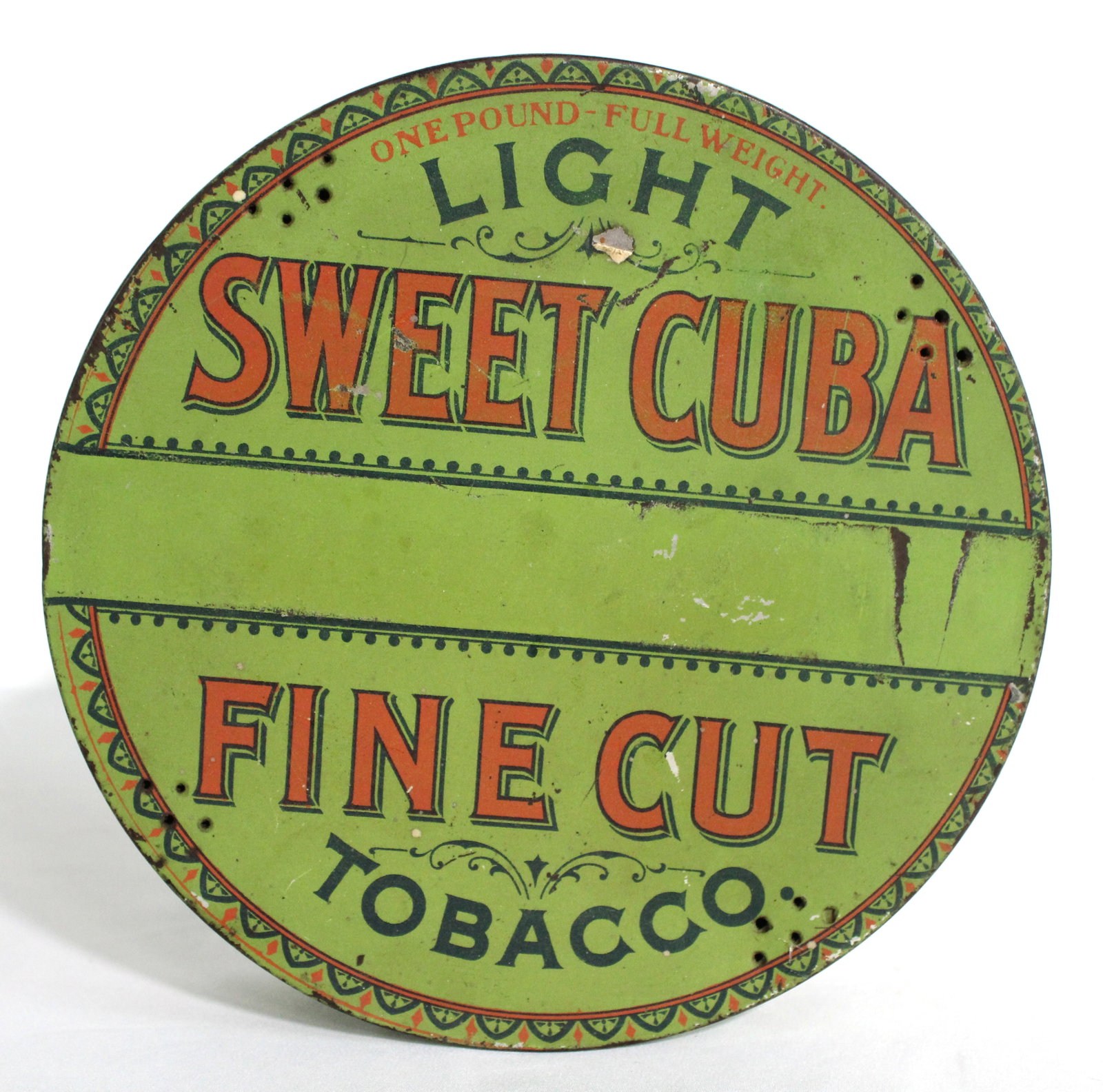 Sweet Cuba Tobacoo Tin: In-house shipping available. Dimensions: 2 x 9 x 9