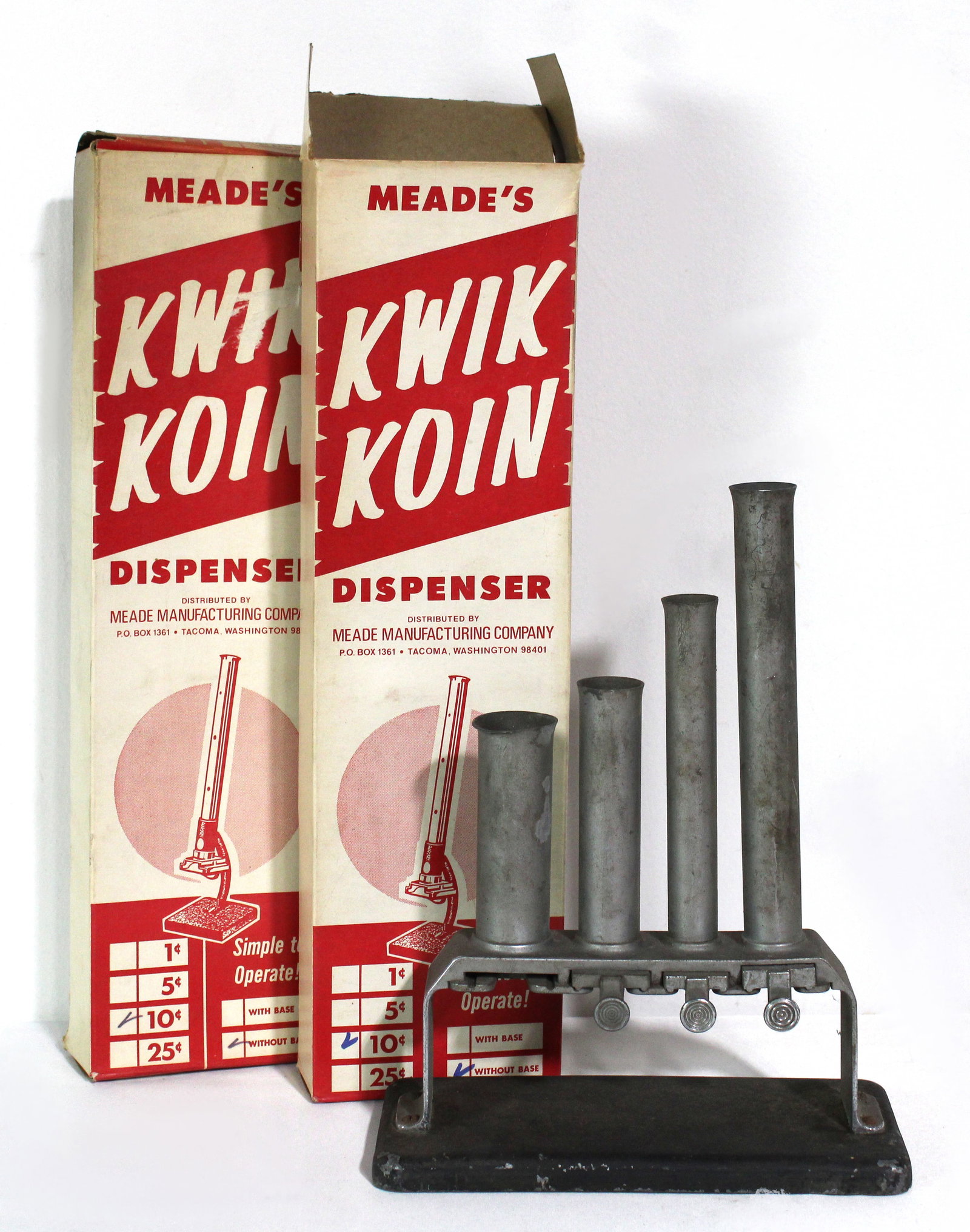 Kwik Koin Change Dispensers: Total of 3. This item requires third-party shipping or pickup arrangements to be made.