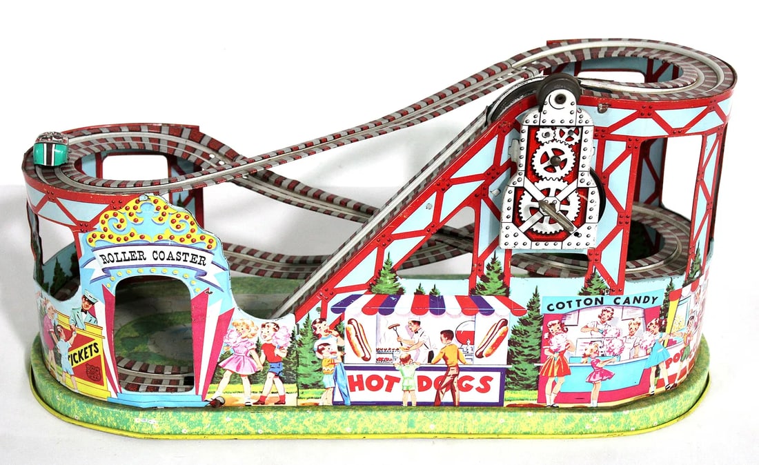 Chein Roller Coaster Toy with Car (1 of 2)