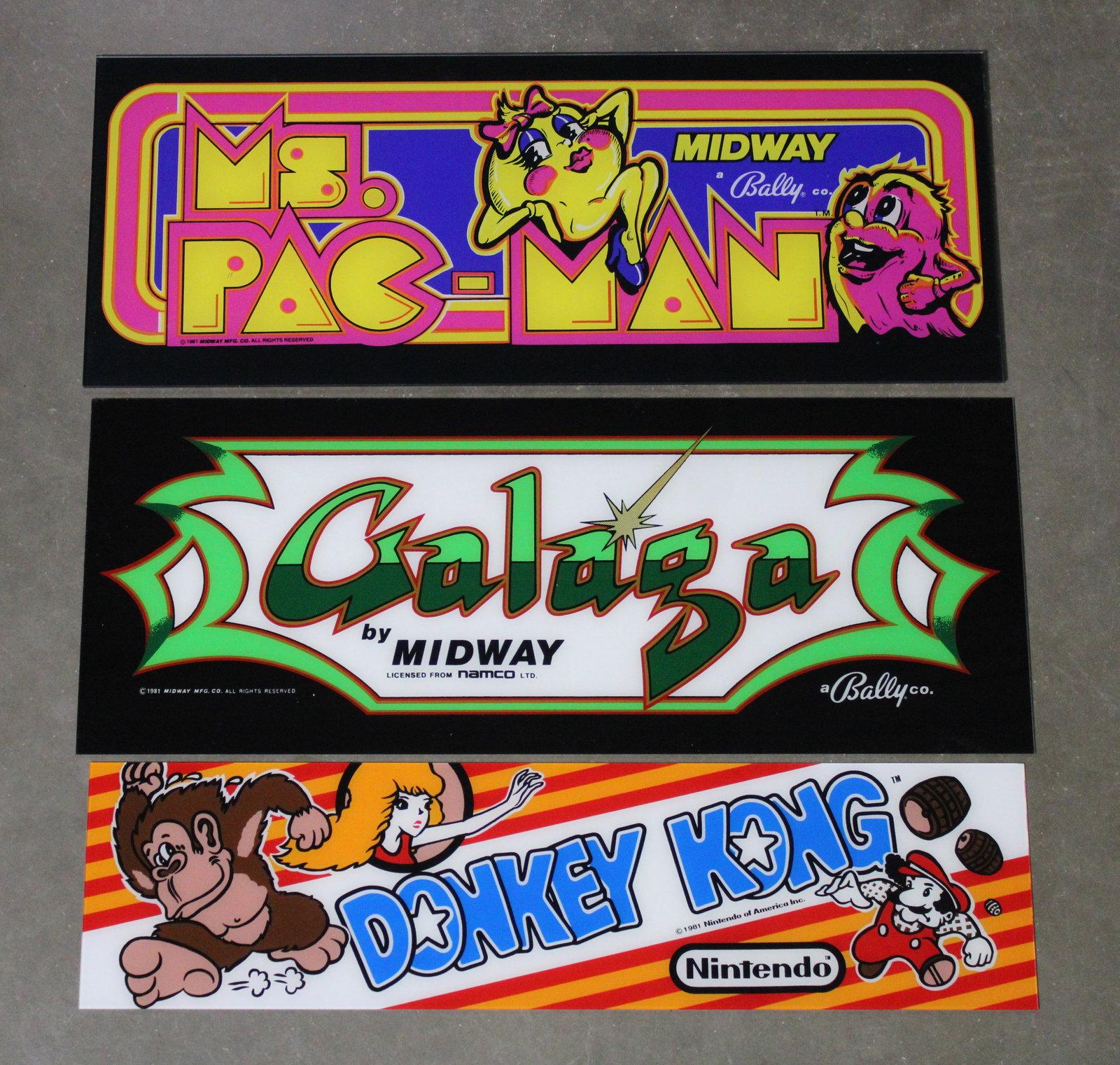 Arcade Headers incl. Ms. Pac-Man, Galaga and Donkey Kong (1 of 1)