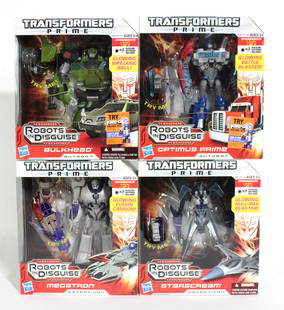 Hasbro Transformers Action Figures, New In Box: Total of four. In-house shipping available.