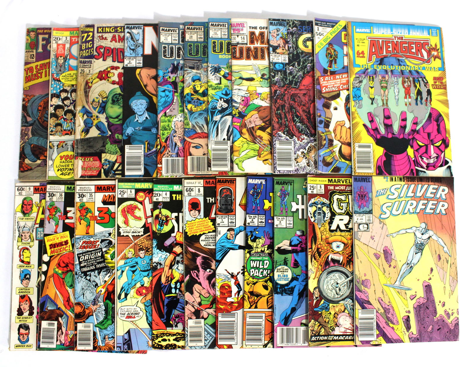 Assorted Marvel Comics incl. Silver Surfer and Ghost Rider (1 of 1)
