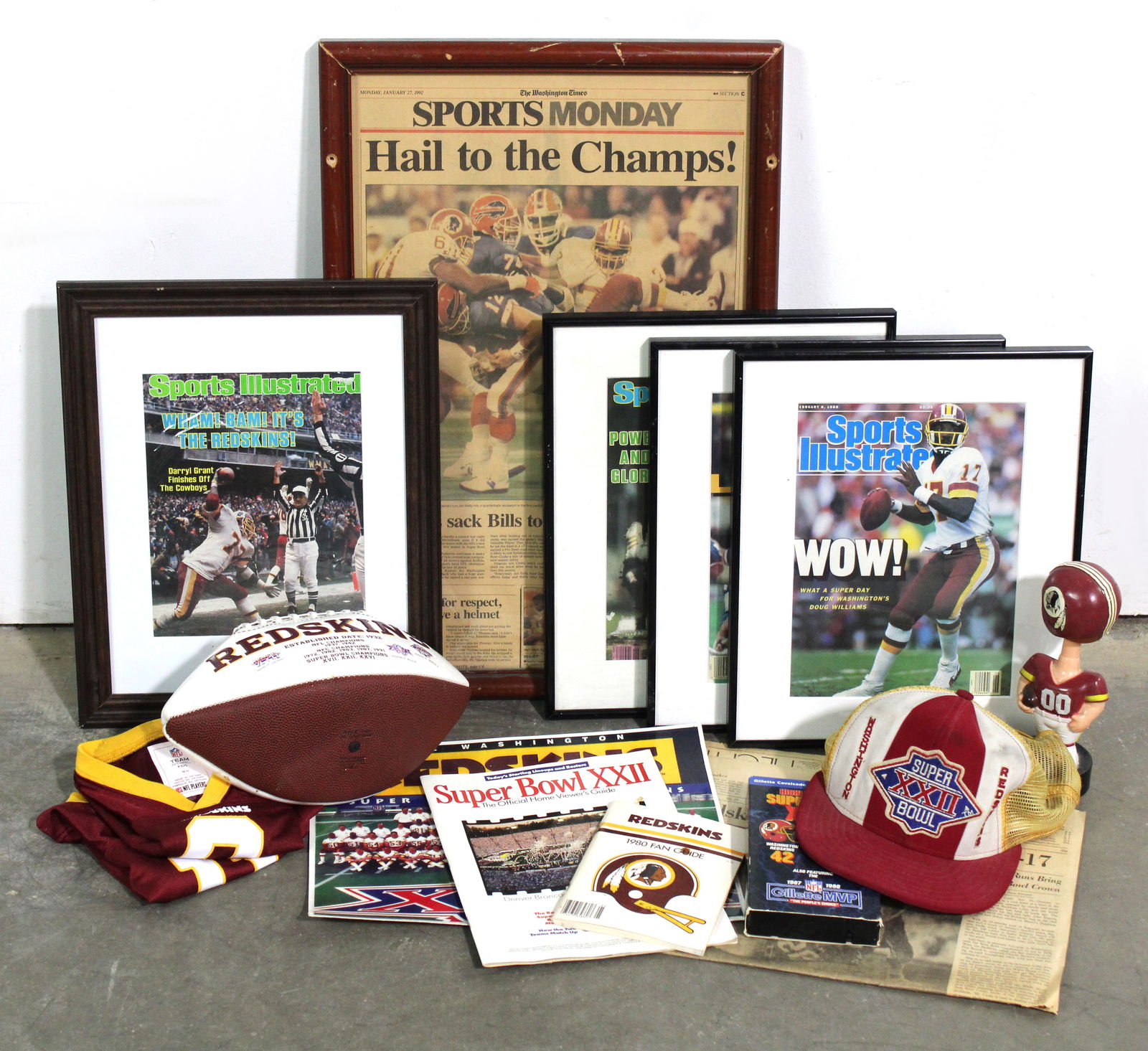Redskins Football Memorabilia incl. 1980 Fan Guide (1 of 1)