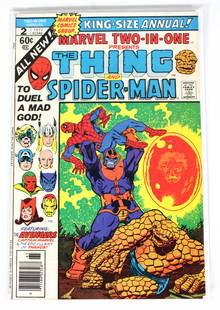Marvel Comics The Thing & Spider-Man King Size Annual Comic Book, Issue 2: Bagged and boarded. In-house shipping available.