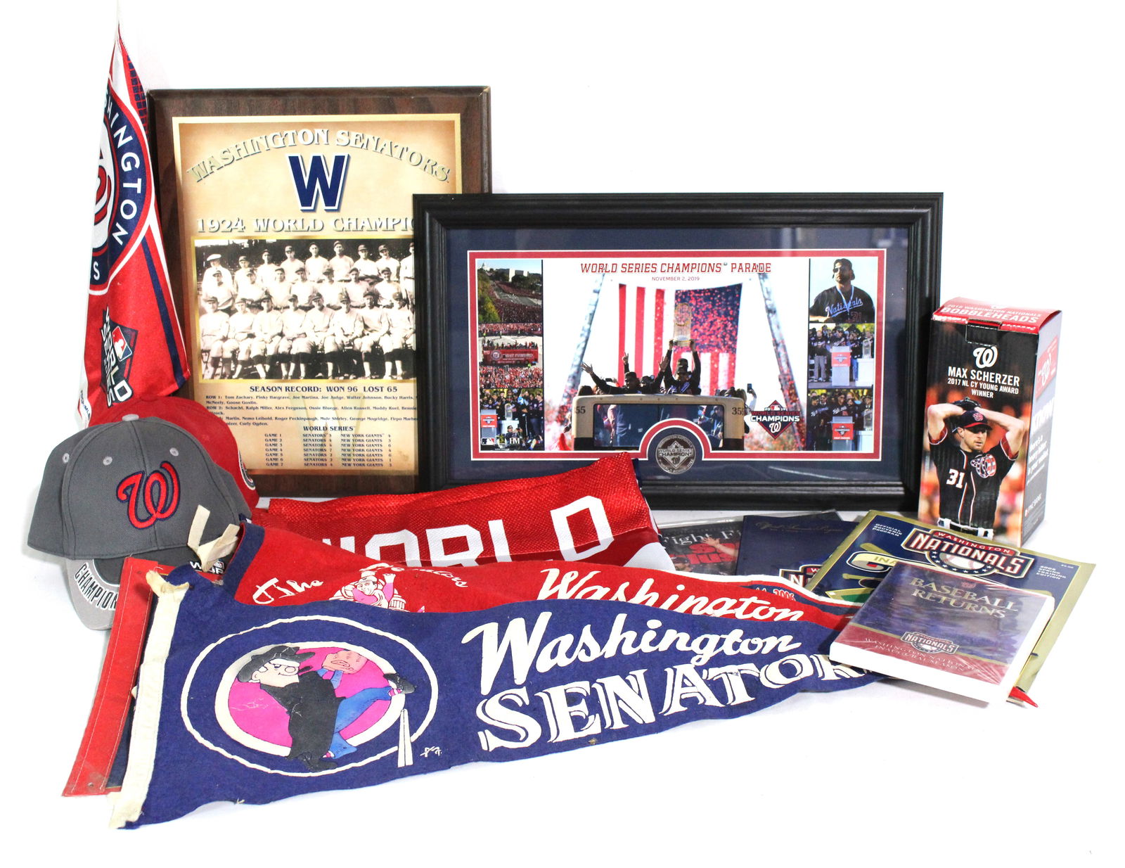 Washington Nationals / Senators Baseball Collectibles incl. Pennants (1 of 2)