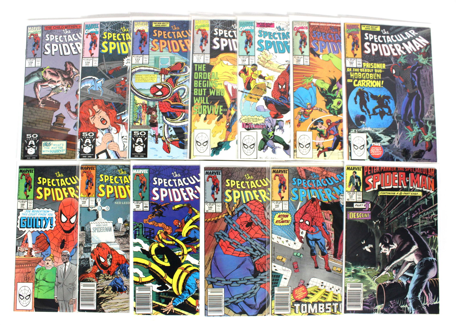 Marvel Comics Peter Parker, The Spectacular Spider-Man Comic Books, Lot 2 (1 of 1)