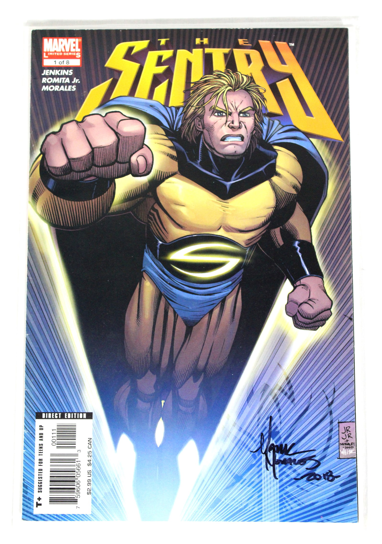 Marvel Comics The Sentry Comic Book, Signed by Mike Morales (1 of 3)