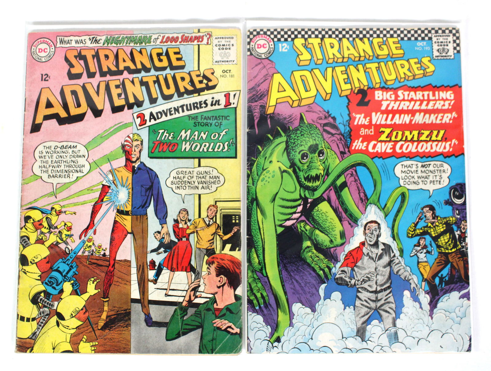 DC Comics Strange Adventures, Issues 181 & 193 (1 of 1)