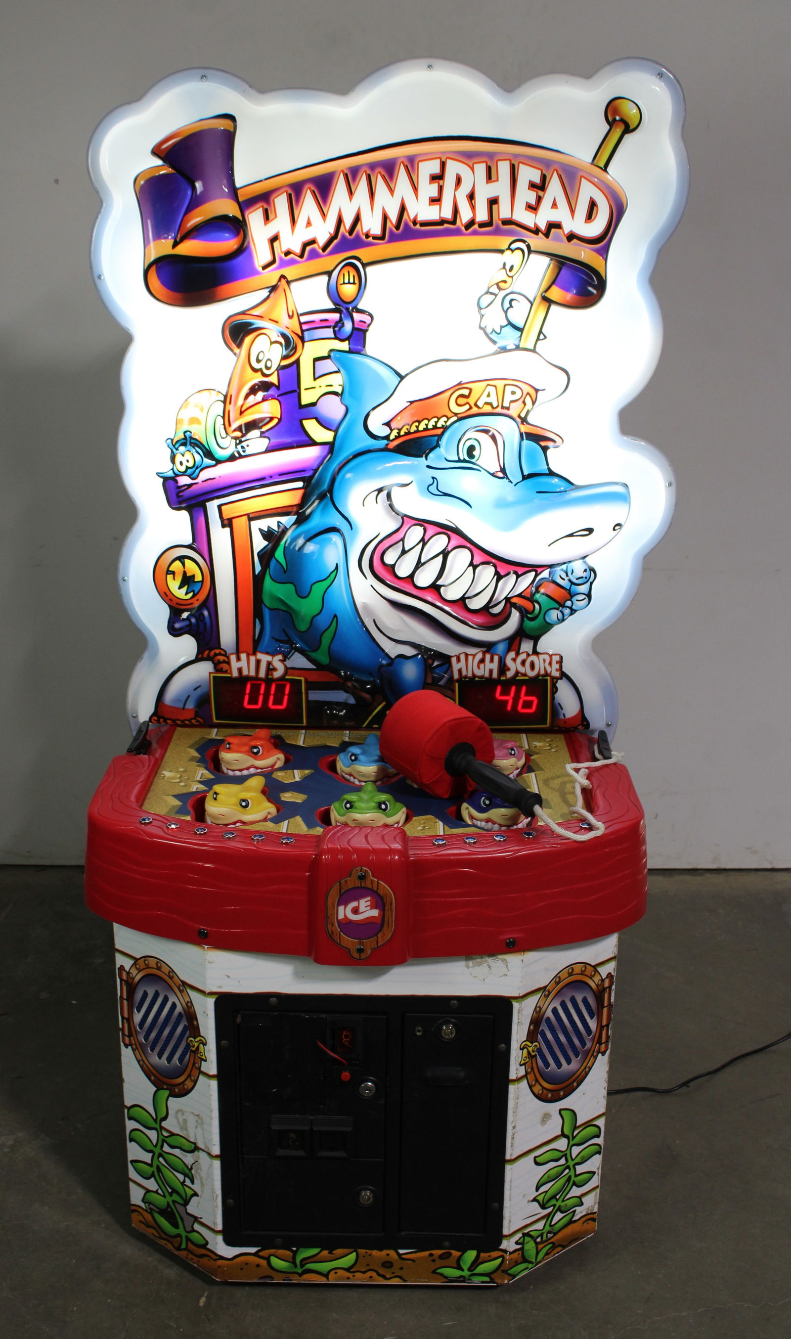 Ice Hammerhead Shark "Wack-A-Mole" Kid Arcade Game (1 of 3)