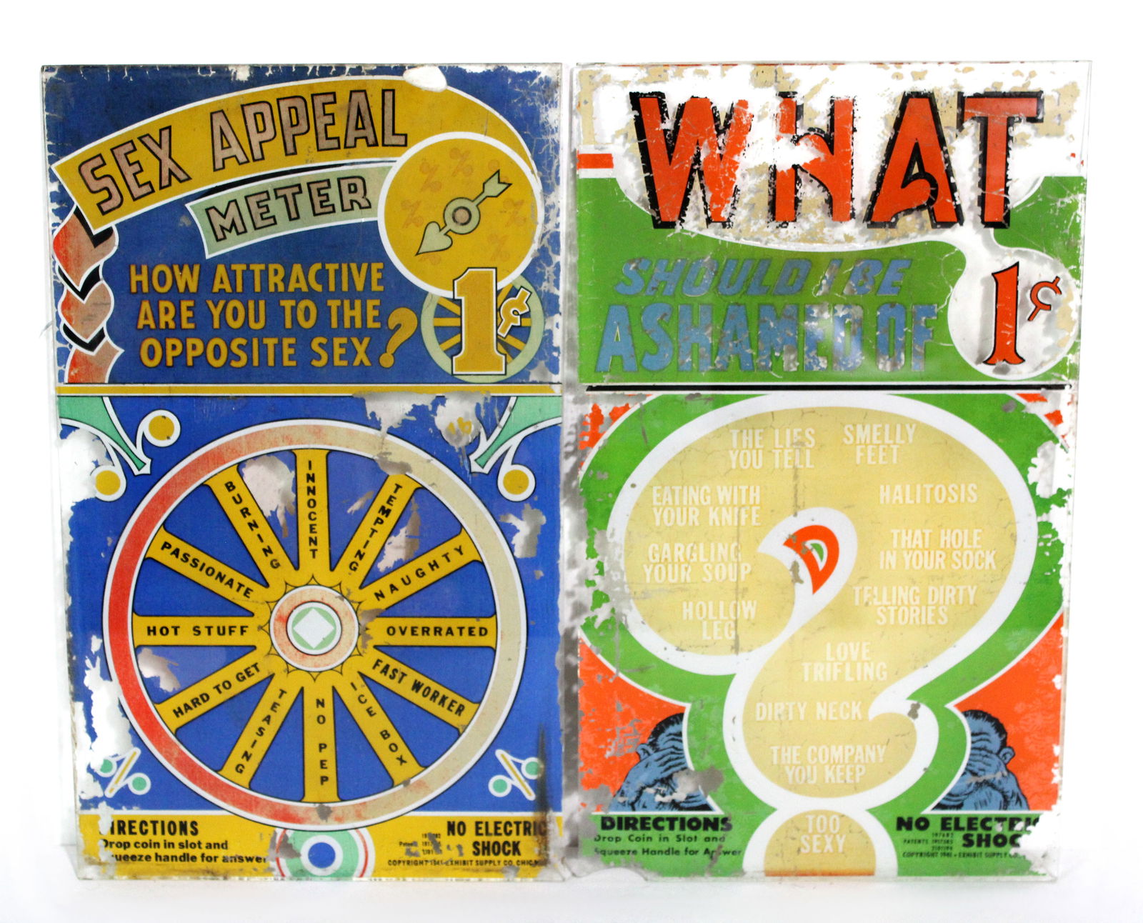 Exhibit Supply Glass Marquees incl. "Sex Appeal Meter" (1 of 1)