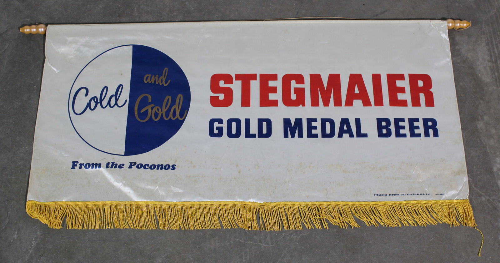 Stegmaier Brewing Co. Beer Banner, Wilkes-Barre, PA (1 of 2)