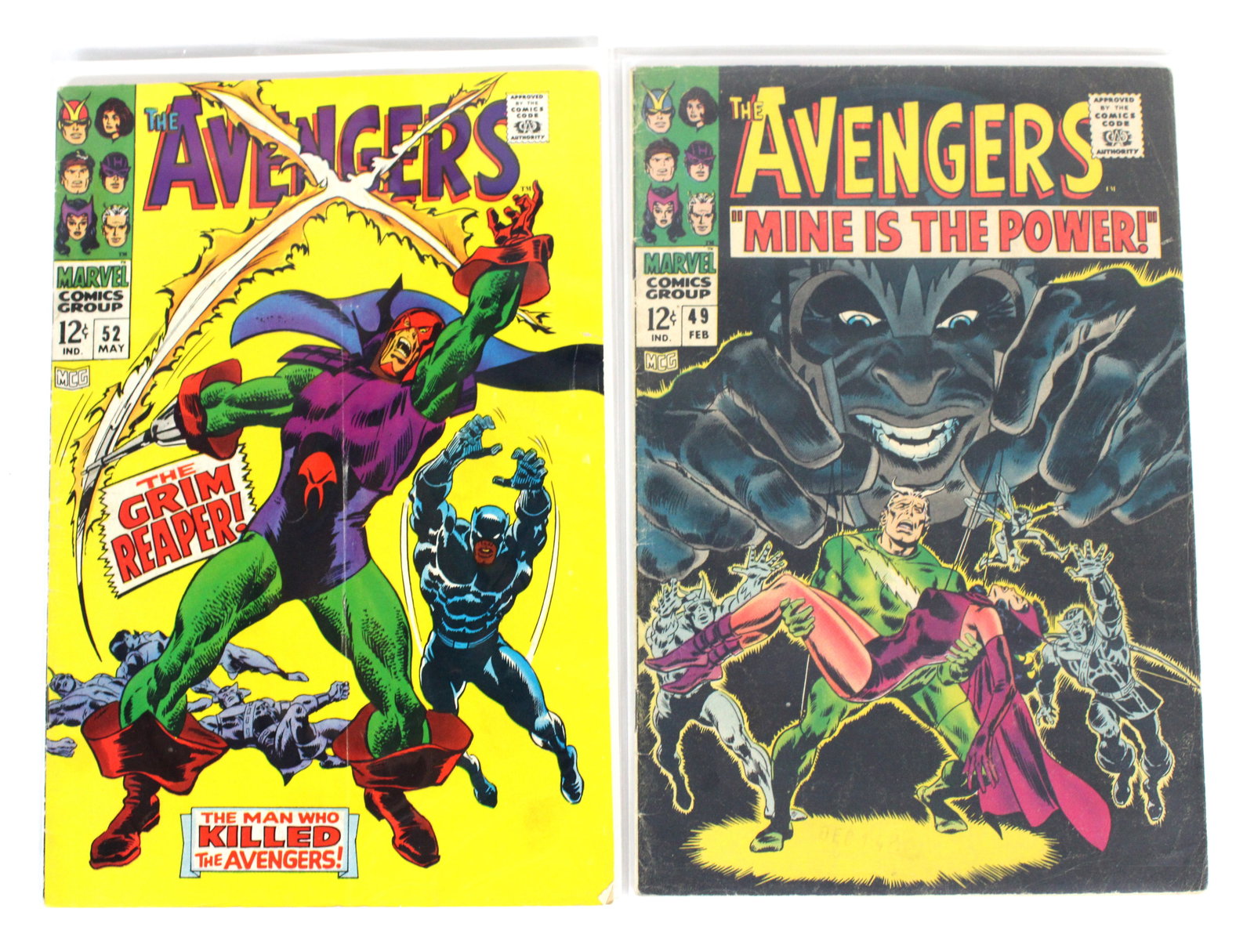 Marvel Comics The Avengers Comic Books, Issues 49 & 52 (1 of 1)